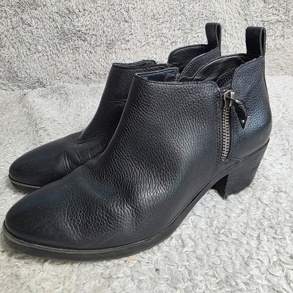 Vionic Shoes - Vionic Cecily Ankle Boots‎ Black Waterproof Leather Shooties Womens 7 Excellent